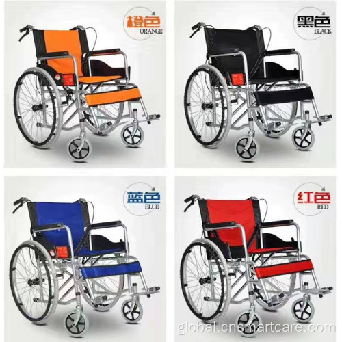 Portable Wheelchair folding manual commode wheelchair for elderly people Supplier